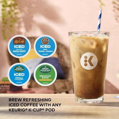 KEURIG K-EXPRESS ESSENTIALS PLUS, ICED AND HOT SINGLE-SERVE K-CUP POD COFFEE MAKER, BLACK