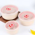 thumbnail image 6 of ACDANC 2026 New Microwave Cereal Bowls with Lids Built-In Vents,3 Pcs Bento Meal Prep Containers with Lids,For Soup,Oatmeal,Breakfasts Or Desserts (6Inch + 5Inch + 4Inch), 6 of 7