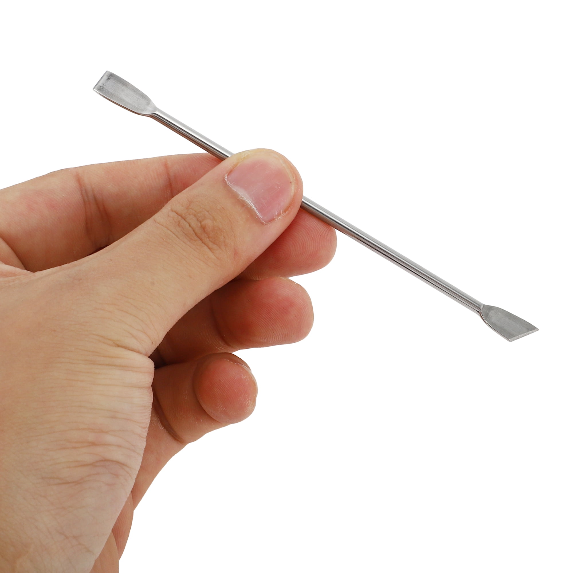 Unique Bargains Multi-function Double-side Cuticle Pusher 4.72 Length Silver Tone 1 Pc
