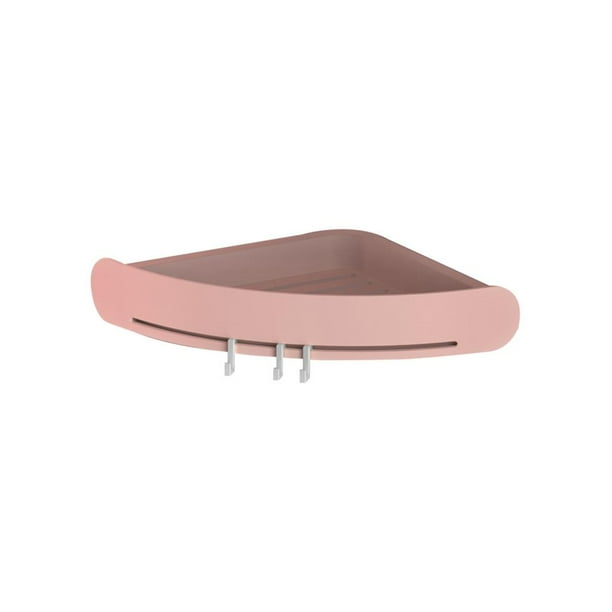 Naiovety Estante de baño Organizador Estante de esquina Caddy de ducha Estantes de esquina de baño Estante de almacenamiento de ducha Soporte de pared Juegos de accesorios de baño rosado Naiovety HA025734-01