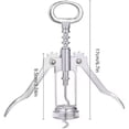 thumbnail image 5 of Abridor de botellas de vino Wing Corkscrew multifuncional, plateado, 5 of 5