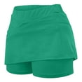 thumbnail image 3 of Kmdttou Women's Compression Shorts New Color Mid-waist Skirt Pants Sports Casual Shorts Bottoming Skirt Pants on Clearance,Mint Green 2XL, 3 of 5