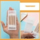 thumbnail image 2 of Estuche portátil de viaje para hisopos de algodón, 4 unidades, transparente, dispensador de esponjas cosméticas con tapa transparente, contenedor de baño para hisopos de algodón, 2 of 8