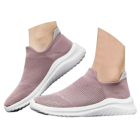 Mepaouo Womens Sneakers Slip On Walking Shoes Lightweight Running Shoes Mesh Workout Sneakers