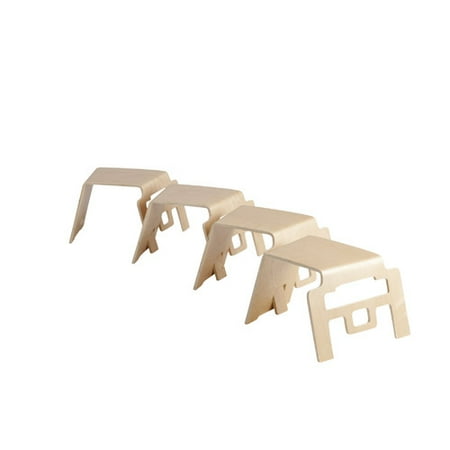 Bentwood Linking Stools -4PK