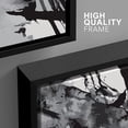 thumbnail image 4 of wall26 Framed Canvas Print Wall Art Set Black &amp; Gray Watercolor Paint Splatter Abstract Shapes Illustrations Modern Art Bohemian Dramatic Ultra for Living Room, Bedroom, Office - 16"x24&quot, 4 of 5