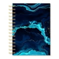 thumbnail image 1 of Marquages par C.R. Gibson Medium Twin Wire Journal,<br>Impression de marbre bleu, 1 of 1
