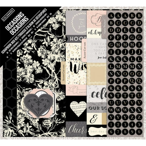 Nécessaire pour album de découpures en boîte – Pour toutes les occasions Colorbok Nécessaire pour album de découpures