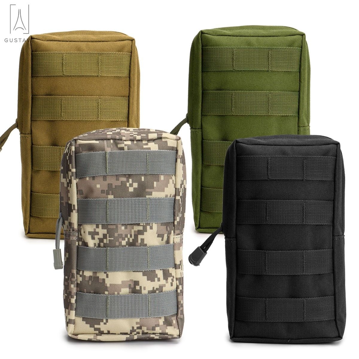 Tactical Belt Molle EDC Pouch Outdoor Waist Pocket Organizer Pack EMT Bag Hiking 