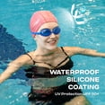 thumbnail image 3 of Gorro de baño COOLMATE de tela impermeable para mujeres y hombres adultos, 3 of 8