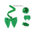 thumbnail image 3 of Pajarita Pre-Atada Allegra K Terciopelo verde One Size, 3 of 5