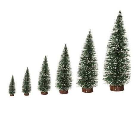 Xingzhi Artificial Tabletop Mini Pine Christmas Trees Mini Christmas tree Decorations Festival Plastic Miniature Trees