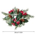 thumbnail image 1 of Guirnalda de velas de hojas de acebo artificiales, guirnalda de hojas falsas para portavelas, decoración de mesa de fiesta de boda, Navidad, hogar, 1 of 4