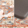 thumbnail image 4 of Kitchen Rugs Non Slip, Cushioned Kitchen Floor Mats Set of 2, Orange Anti-Fatigue Kitchen Mat Waterproof, Ergonomic Memory Foam Standing Mat for Bar, Office, Desk, Laundry, 4 of 6