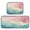Flowing Geological Textures, variant on 2-Piece Kitchen Mat Set Non Slip Washable Floor Mats Decorative Rugs for Kitchen Sink Laundry Pastel Rainbow Flowers