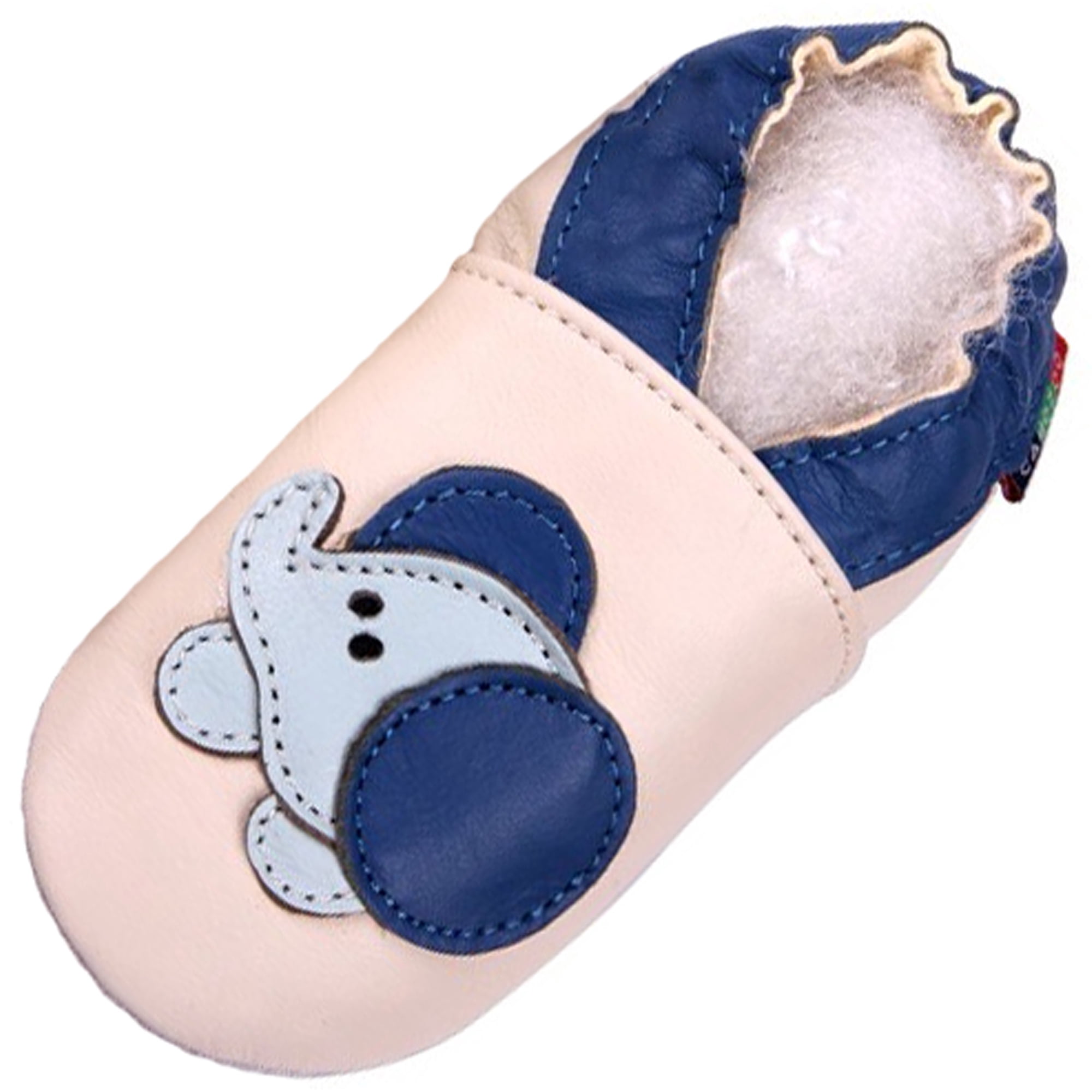 Pantoufles Femmes Carozoo Semelle Souple En Cuir - Chaussons D'intérieur Multicolores