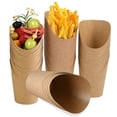 thumbnail image 2 of 20/50pcs Kraft Paper French Fries Cup Disposable Candy Snack Dessert Holder Container Wedding Birthday Party Decoration Supplies, 2 of 7