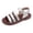 Silver, variant on Toddler Girls Gladiator Sandals - Open Toe Multi Strap Summer Shoes with Non Slip Sole for Casual Outdoor Beach Play (Gold, 12-18 Months)