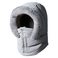 thumbnail image 2 of Ski Mask Balaclava for Women,Winter Full Face Mask Hooded Scarf for Cold Weather,Warm Fleece Head Cover Neck Warmer(Grey), 2 of 9