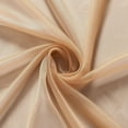 thumbnail image 3 of DFL INC. Modern Gold Solid Print Rod Pocket Sheer Kitchen Curtain Panel Pairs, 84 x 104 in (2 Panels), 3 of 5