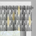 thumbnail image 5 of Ambesonne Feather Valance & Curtain, Style Art Tribal, 55"x45", Black White Mustard, 5 of 6