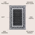 thumbnail image 4 of JONATHAN Y MODERN PERSIAN 5 x 8 Area Rug, Acanthus French Border - Black/Gray, MDP504A-5, 4 of 9
