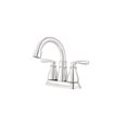thumbnail image 2 of Grifo de lavabo Moen Hilliard cromado de 4 pulgadas con dos manijas, 2 of 5