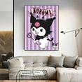 thumbnail image 2 of Sanrio Square Diamond Painting Kit Kuromi HelloKitty Diamond Embroidery Jade Guigou Handmade DIY Mosaic Decorative Gift FGS, 2 of 7
