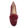 thumbnail image 4 of Women’s Loafer Flats with Faux Fur and Gold Chain Accent – Soft Suede-Like Slip-On Shoes – Comfortable Casual Dress Flats for Work, Office, Travel, or Everyday Wear, 4 of 4