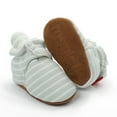 thumbnail image 2 of Yinguo Warm Stay Winter Girl Baby Shoes Crib Boy Slipper Non-Slip On Bootie Baby Shoes Green 3-6 Months, 2 of 5