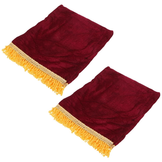 UPOUART 2Pcs Dark Red Velvet Dust Covers for Keyboard Electric Piano Protector Accessories