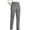 Grey, variant on Clearance! Delayuji Womens Sweatpants Fashion Temperament Personality Solid Color Elastic Waist Striped Straight Leg Casual Pants Fleece Lined Pants Women Black L