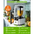 thumbnail image 5 of WantJoin Professional Commercial Blender, 2200W Ultra-Quiet Blender with Soundproof Shield Enclosure, Self-Cleaning Heavy-Duty Power Blender for Restaurant, Bar & Home,White, 5 of 5