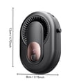 thumbnail image 6 of Portable Hanging Neck Fan, Rechargeable Outdoor Personal Fan, USB Powered Mini Camping Tent Fan for Travel Hiking, 6 of 9