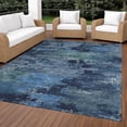 thumbnail image 3 of Addison Rugs Chantille Indoor/Outdoor Transitional Abstract Blue Machine Washable Rectangle Rug, 5' x 7'6", 3 of 8