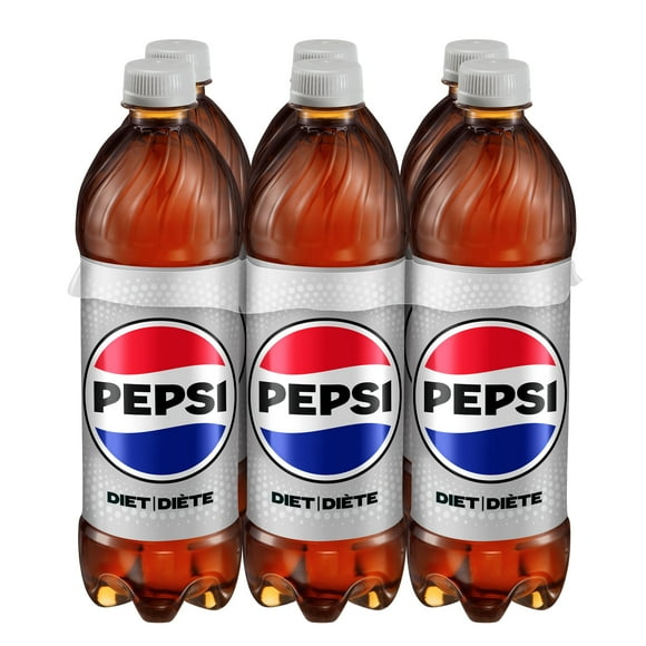 Boisson gazeuse Pepsi diète, 710 mL, 6 bouteilles 6x710mL