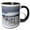 Black/White, variant on 3drose, Pine Valley Utah with Snow All over and Blue in Sky, 11oz Two-tone Yellow Mug