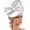 White, variant on Vintage Rhinestones Bowknot Fascinator Hat Headband Horseracing Headwear for Cocktails Teaparty Pillbox Hat Headpiece