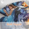 thumbnail image 4 of 3 Piece Oil Painting Duvet Cover Set Full Size,Microfiber Comforter/Quilt Cover with Corner Ties and 2 Pillowcases,Modern Abstract Colorful Smear Aesthetic All Season Soft Bedding with Zipper Closure, 4 of 8