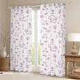 thumbnail image 2 of Feelyou Cartoon Dog Dalmatian Black Out Curtains, Girly Pink Flower Curtains Pack of 2 (42x63 Each), Teens Kids Boys Girls Bedroom Curtains, Curtains and Drapes Decor, 2 of 6