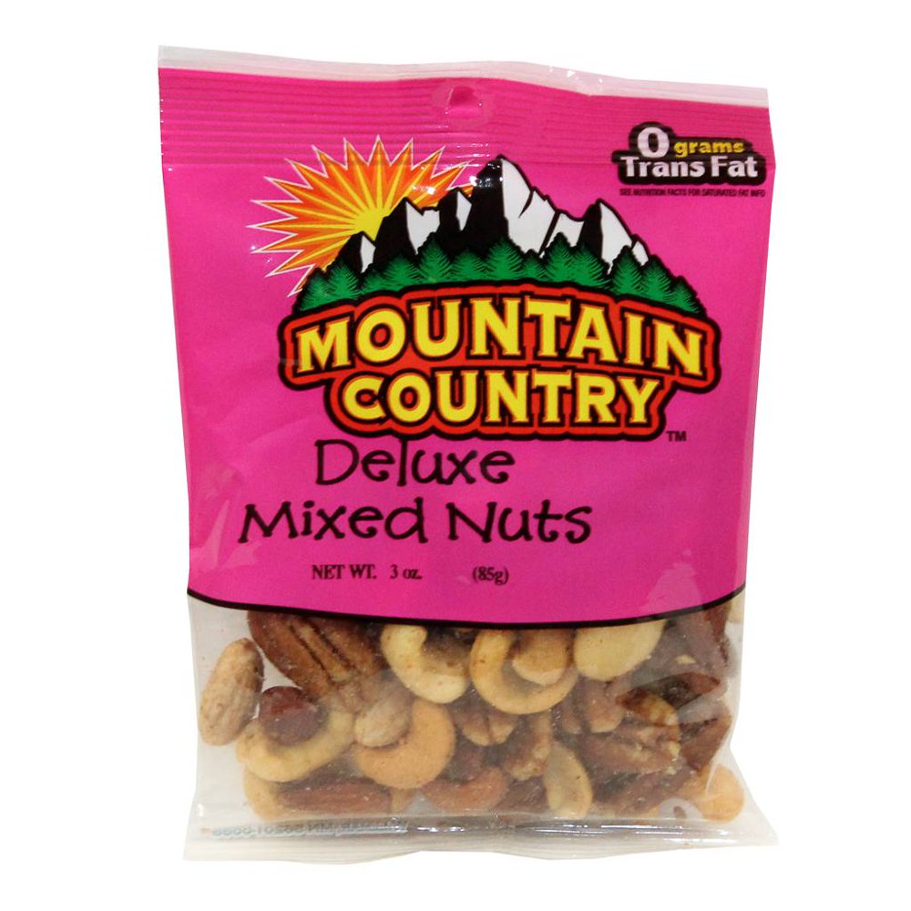 Mountain Country Deluxe Mixed Nut, 2 Ounce 6 per case.