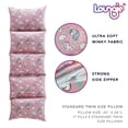 thumbnail image 4 of Loungie Unicorn Light Pink Bean Bag Covers - Microfiber | Nap Mat | Requires 5 Standard Twin Size Pillows 88"x26", 4 of 8