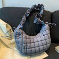 thumbnail image 4 of Bolso Bubble Cloud para Mujer Bolso Acolchado Acolchado Sólido Bolsos (gris), 4 of 9