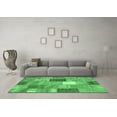 thumbnail image 3 of Ahgly Company Indoor Rectangle Patchwork Emerald Green Transitional Area Rugs, 7' x 9', 3 of 4