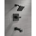 thumbnail image 2 of Delta Faucet Ara 14 Series Single-Function Tub and Shower Trim Kit with Single-Spray H2Okinetic Shower Head, Matte Black T14467-BL (Valve Not Included), 2 of 4