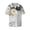 Pumpkin And White Marble, variant on offers the Red Black Houndstooth for Men's Casual Short-sleeved Shirt, a button-up collared shirt with a pocket, perfect for beach vacations and yacht travel in the 4X-Large size.