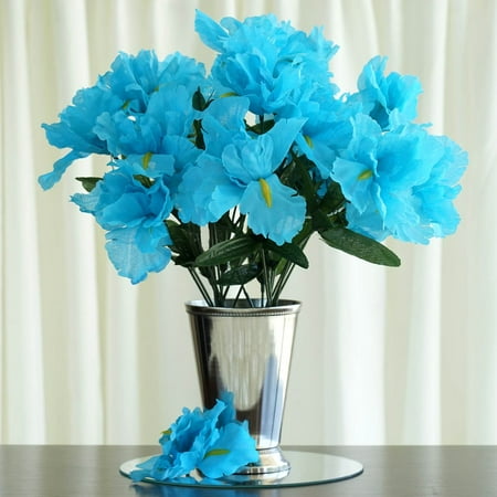 Iris Bouquet - BalsaCircle 60 pcs Silk Iris Flowers - DIY Home Wedding Party Artificial Bouquets Arrangements Centerpieces