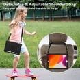 thumbnail image 6 of FJLBDE Case for iPad 9th 8th 7th Gen 10.2 inch 2021 2020 2019 with Butterfly Stand, Heavy Duty Rugged Protective Cover with Pencil Holder Shoulder Strap for Kids Girls, Black, 6 of 7
