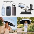 thumbnail image 2 of Westsun Travel Umbrella with Capsule Case, UPF 50+ UV Protection Lightweight 9oz 5-Fold Windproof Mini Pocket Umbrella (Light Blue), 2 of 8