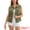 Army Green, variant on Womens Denim Vest Button Down Jacket Sleeveless Jean Jacket S Dark Blue